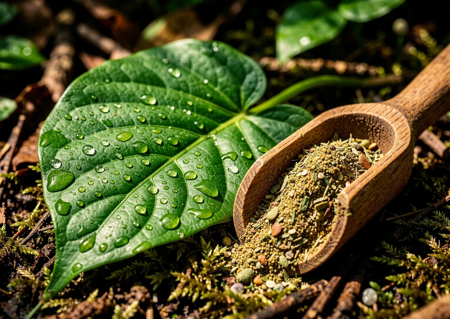 Lush tropical flora representing natural vitality